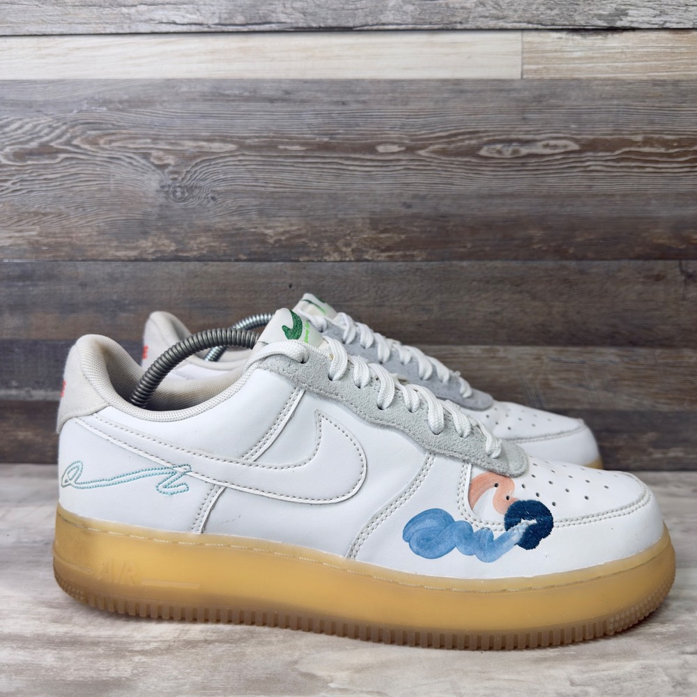 NIKE Mayumi Yamase x Nike Flyleather Air Force 1 Mens Size 9.5 Sneakers‎ White